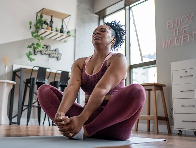 Woman doing yoga