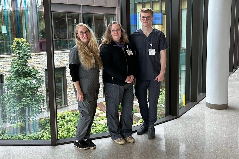 Perez Family in Muskegon hospital.