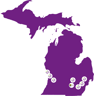 MI Locations Map