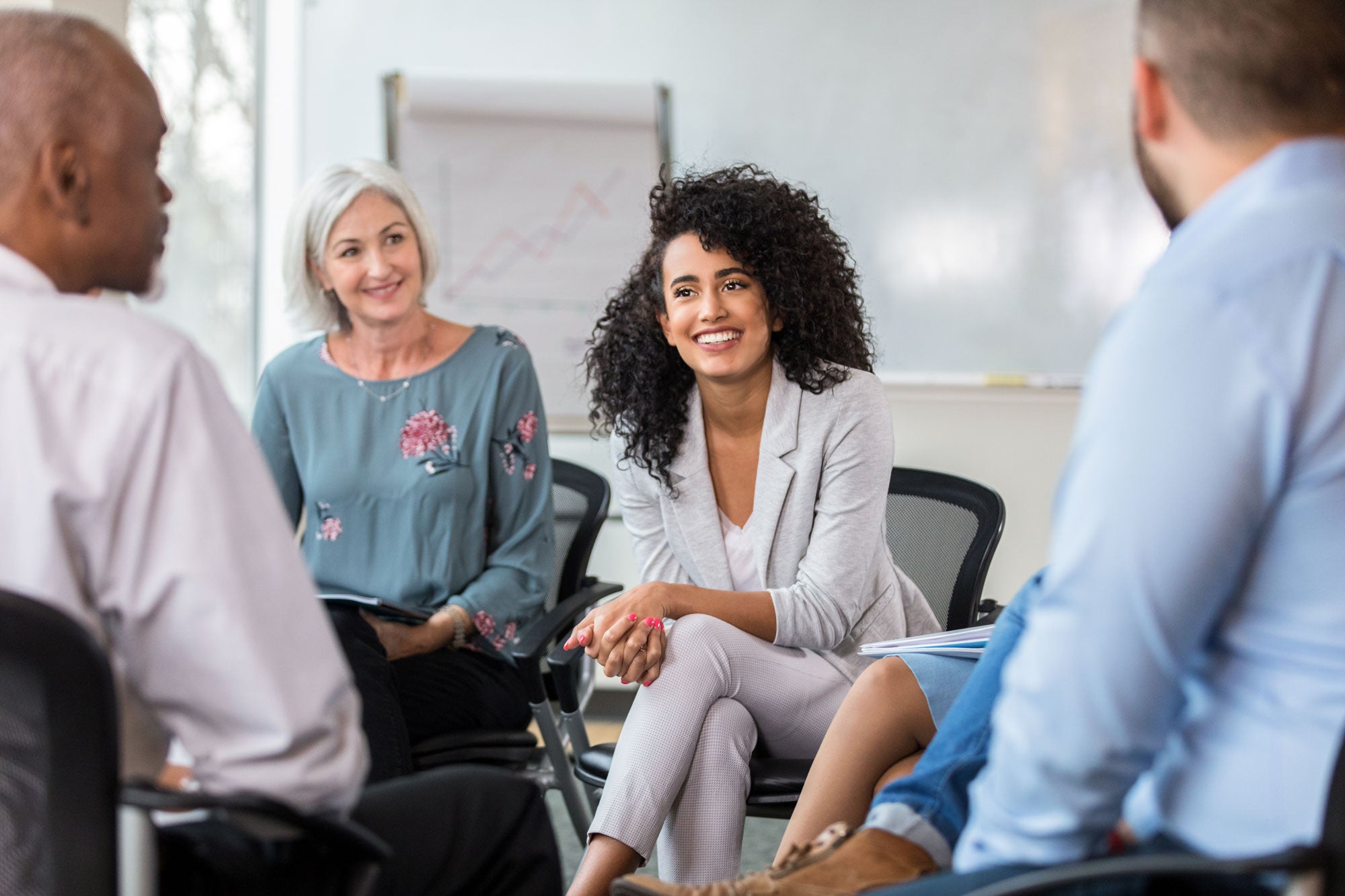 group of people at a support group
