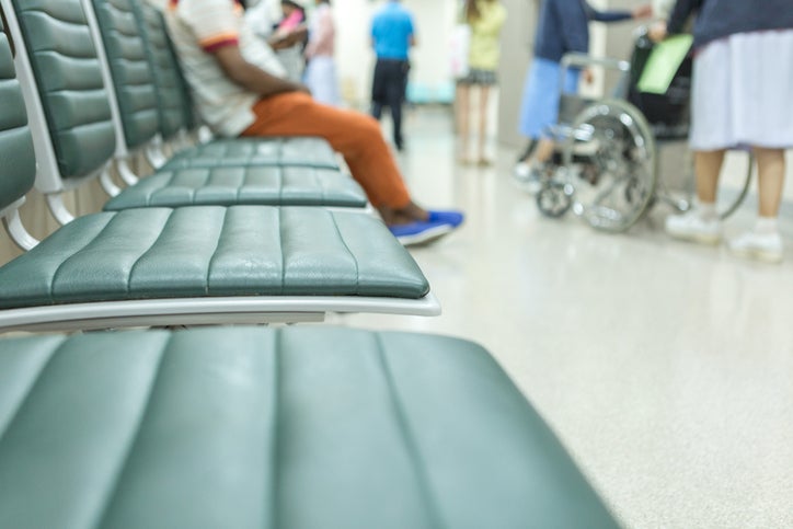 chairs in emergency room waiting area