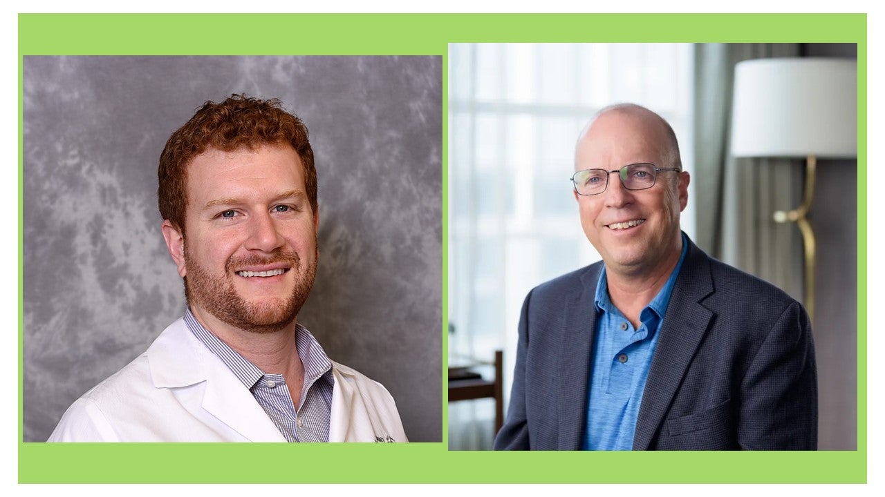 Headshots of Dr. Succar and Dr. Hoff