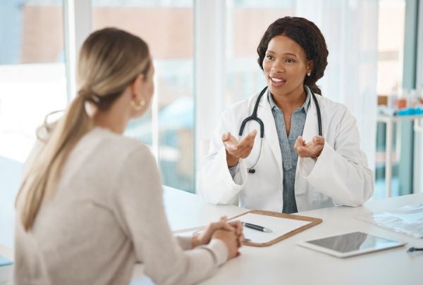 Doctor meeting with a patient