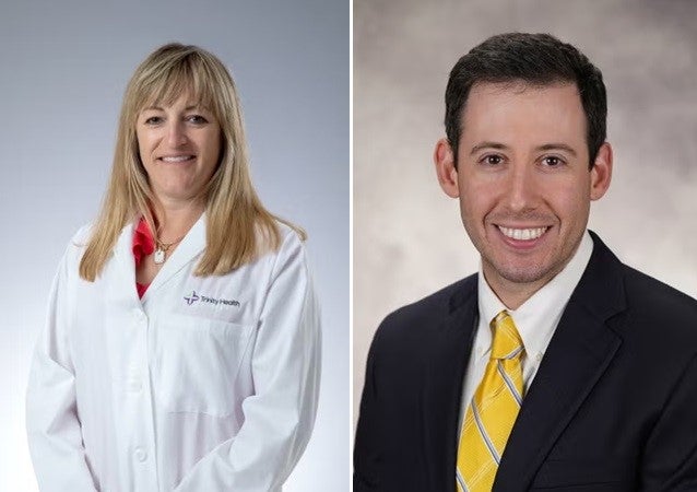 headshots of Dr. Thompson and Dr. Ross