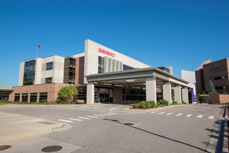 Exterior of Livonia hospital