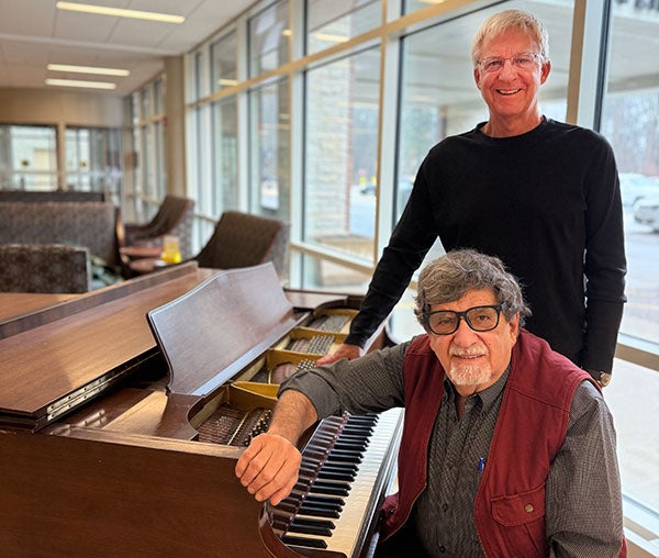Andy Sacks, seated, and Carl Schwarze, standing.