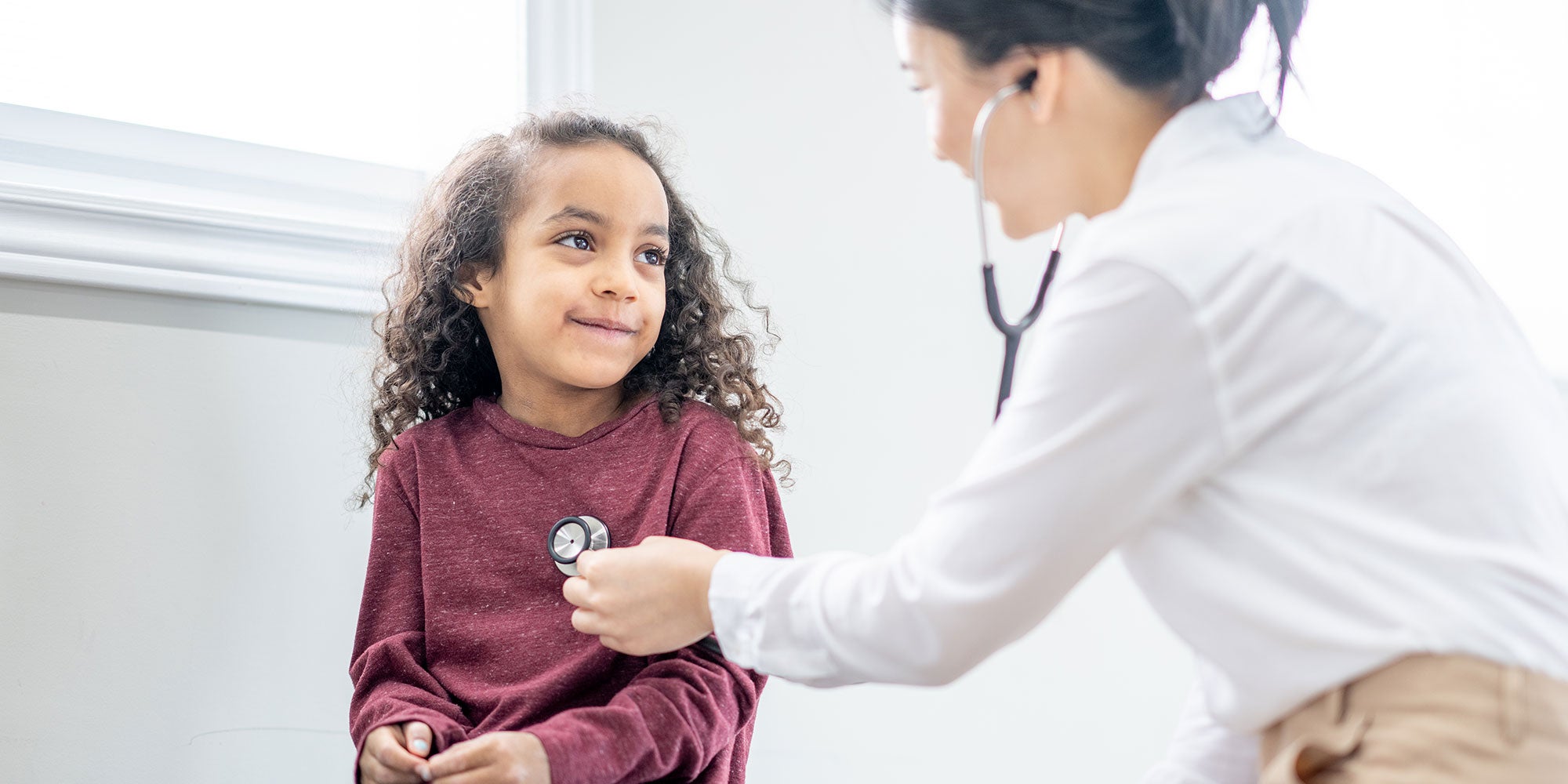 young child patient with pediatrician