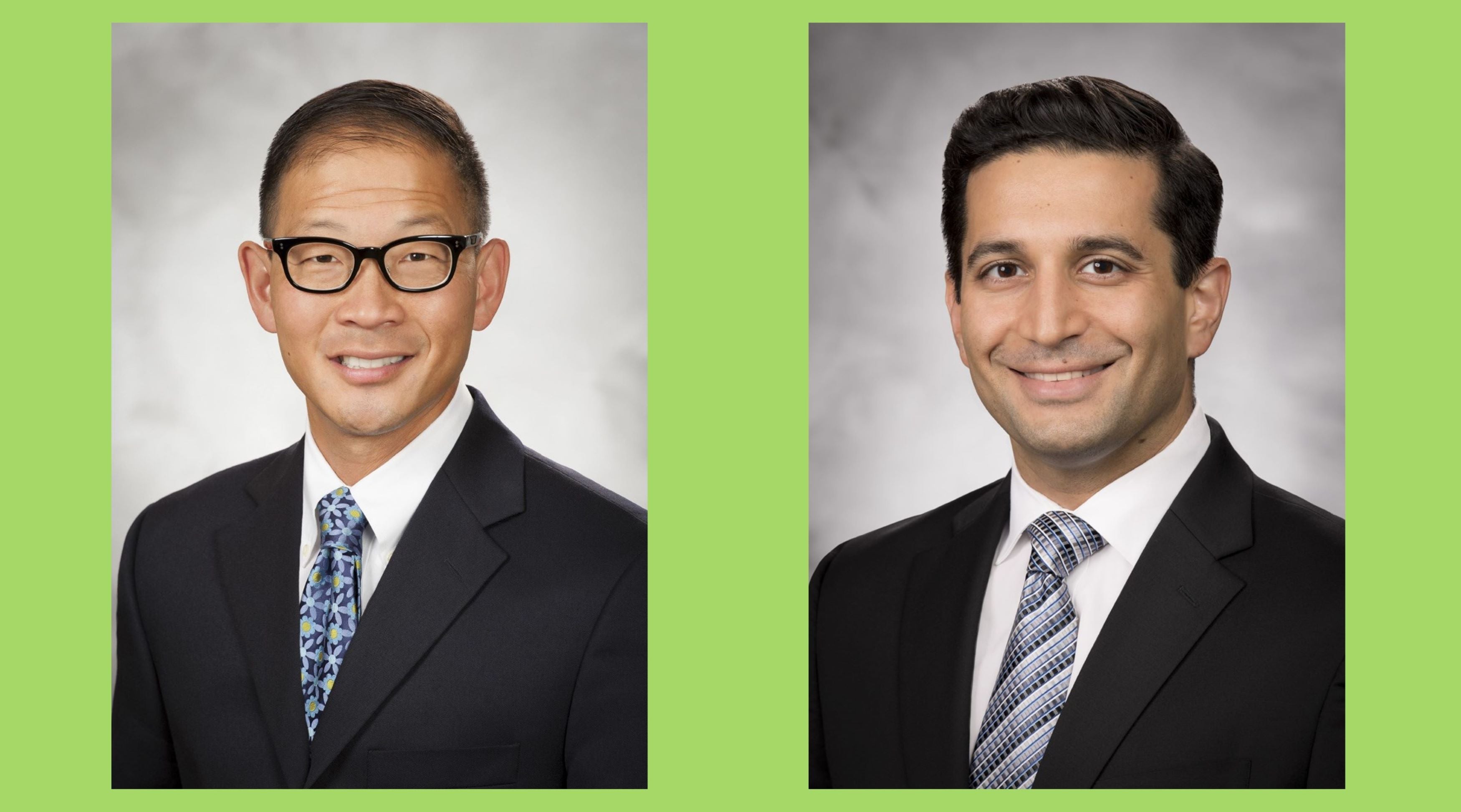 Headshots of the physicians