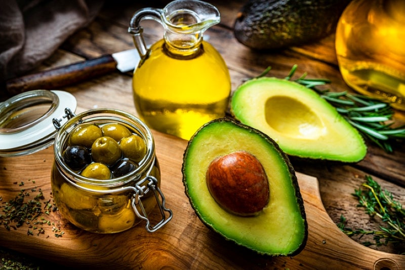 Olive oil and avocado oil 