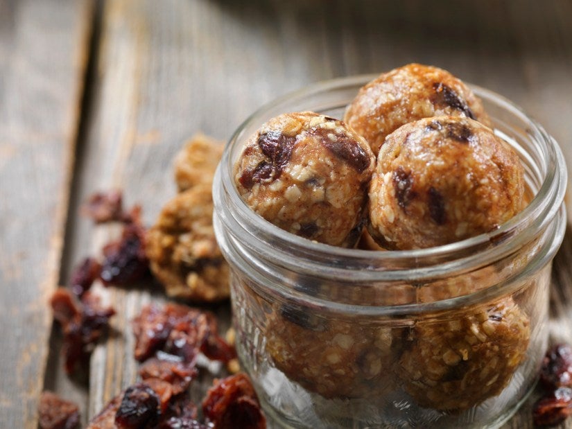 Dried Cranberry and Oat Energy Balls