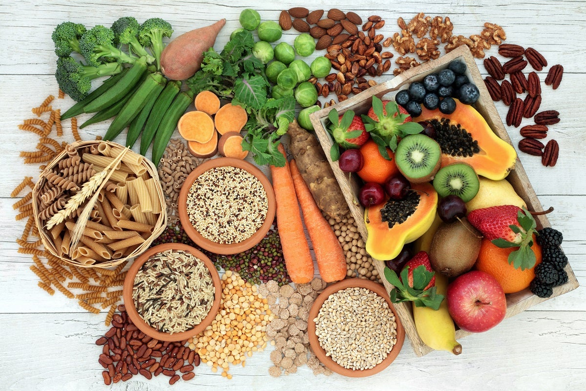 Fruits, vegetables and grains