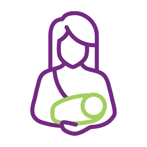 icon of mother and baby