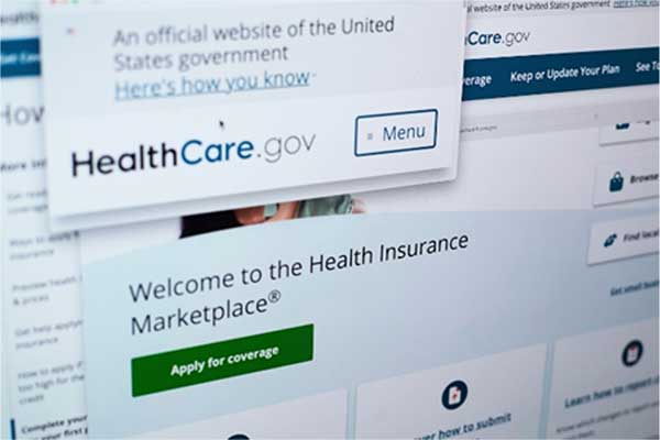 A screenshot of Healthcare.gov